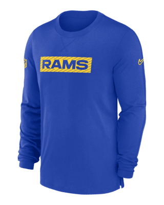 Los Angeles Rams Sideline Player Team Issue Men s Nike Dri FIT Long Sleeve Top. Nike